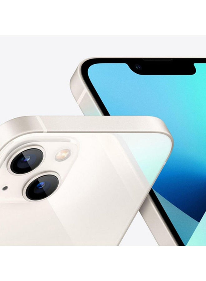 ابل  آيفون 13 بذاكرة داخلية 256 جيجابايت يدعم تقنية 5G مع تطبيق فيس تايم - إصدار عالمي - بلون ضوء النجوم - Image 4