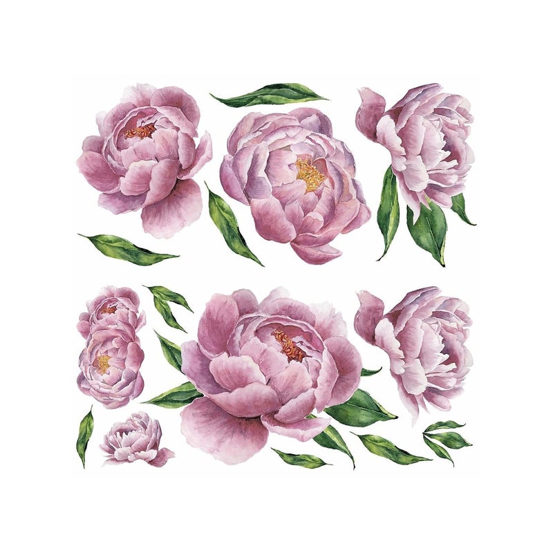 RoomMates RMK3893GM Large Peony Peel and Stick Giant Wall Decals - Image 1