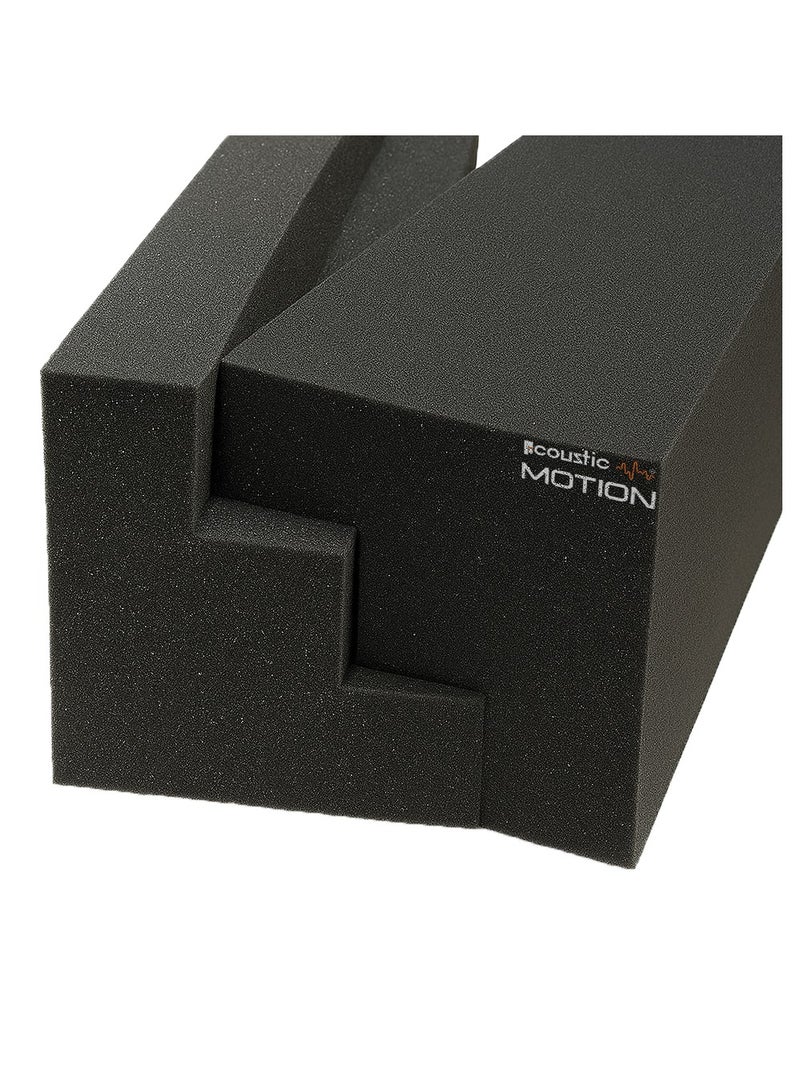 أكويستك موشان "2-Pack Large Bass Traps - 22 X 22 X 60 cm Super Chunk corner Bass Trap Soundproof Foam for Home Studio and Recording Insulation - Low to High Frequency Sound Absorbing Foam from Acoustic Motion" - Image 2