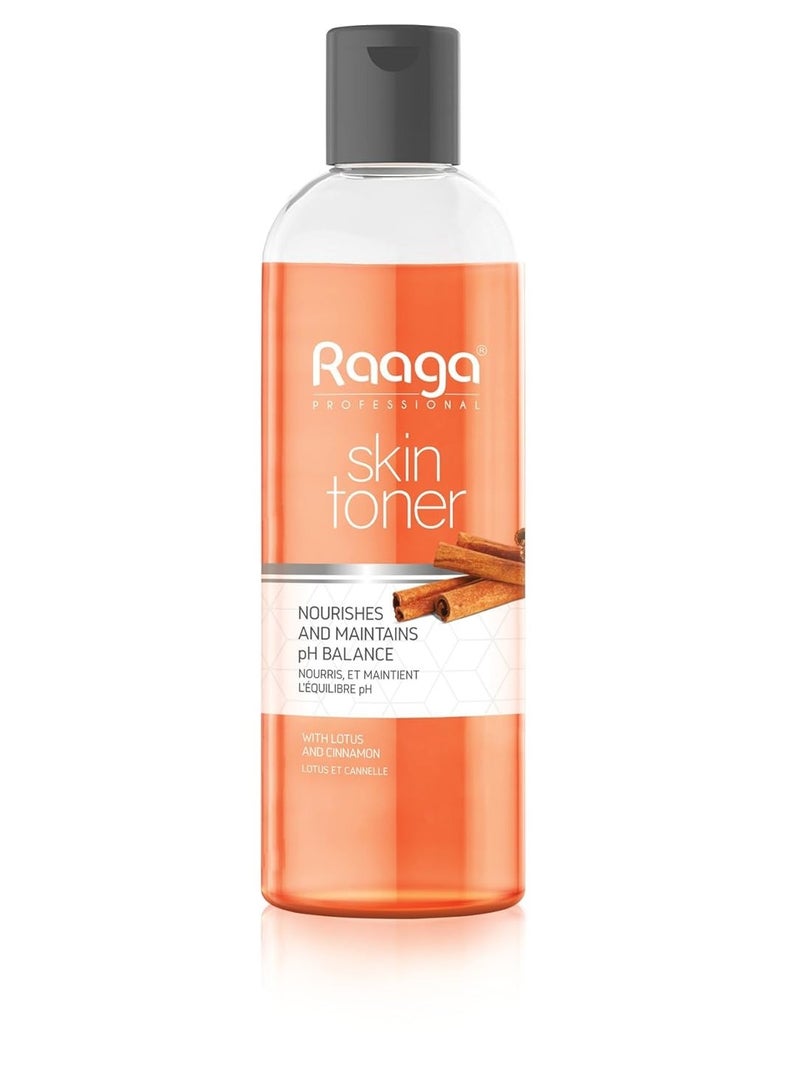 Raaga Professional Skin Toner, Nourishes, Hydrates and Maintains pH Balance, with goodness of Lotus & Cinnamon, All Skin Types, 100 ml  - Image 1