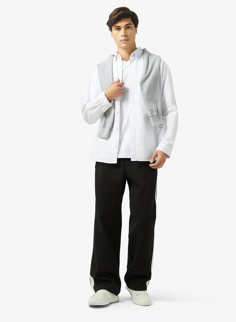 JACK & JONES Linen Blend Casual Long Sleeve Shirt - Image 4