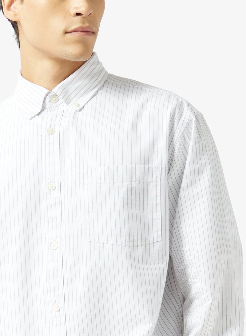 JACK & JONES Linen Blend Casual Long Sleeve Shirt - Image 3