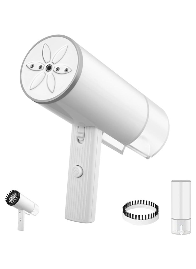 Generic Handheld Steamer for Clothes, Portable Handheld Travel Steamer for Clothing Lightweight Wrinkles Remover for Garments Fabric Steam Iron for Home and Travel (White)  - Image 1
