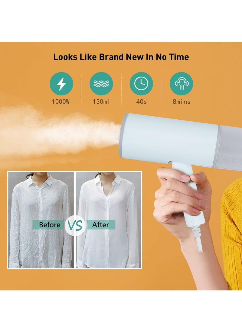 Generic Handheld Steamer for Clothes, Portable Handheld Travel Steamer for Clothing Lightweight Wrinkles Remover for Garments Fabric Steam Iron for Home and Travel (White)  - Image 3