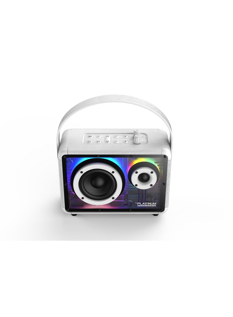 Platinum Karaoke Platinum Apollo pro portable Karaoke speaker with 2 rechargeble wireless mic portable bluetooth speaker for adults kids speaker with RGB Lights Connectivity Aux IN/OUT USB TWS - Image 4