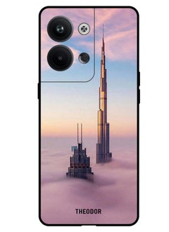 Theodor Protective Case Anti Scratch Shock Proof Bumper Cover For Oppo Reno 9 Burj Khalifa In Clouds  - Image 1