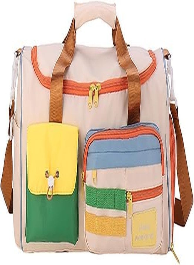 BEHAHAI Travel Backpack, Lightweight Carry-On Backpack with USB Port, Laptop Sleeve, Water-Resistant (multi) - Image 1