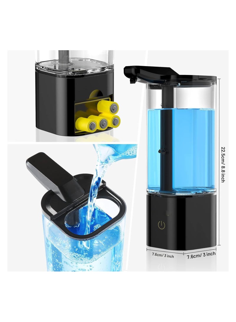 SYOSI موزع صابون تلقائي، موزع صابون سائل بدون لمس مع مؤقت لمدة 25 ثانية، إعداد حجم التحكم عن بعد بـ 3 سرعات مثالي للمطبخ أو الحمام، صابون يدوي، صابون أطباق، شامبو، جل استحمام - Image 3