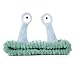 Molain Face Wash Headband Palm and Snail Spa Hair Bands Makeup Headbands Women Cartoon Cute Coral Fleece Elastic Headband Creative Hair Accessories for Washing Face Shower Sports Blue and Green - Image 2