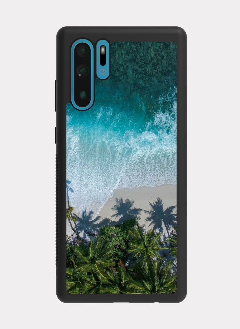 PXLAAT Huawei P30 Pro case cover Aerial View Of A Beach - Image 1
