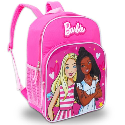 Barbie Backpack and Lunch Bag Set Bundle with 16 School Bag Lunch Box Water Bottle Stickers More Barbie Backpack with Lunchbox for Girls Kids - Image 3