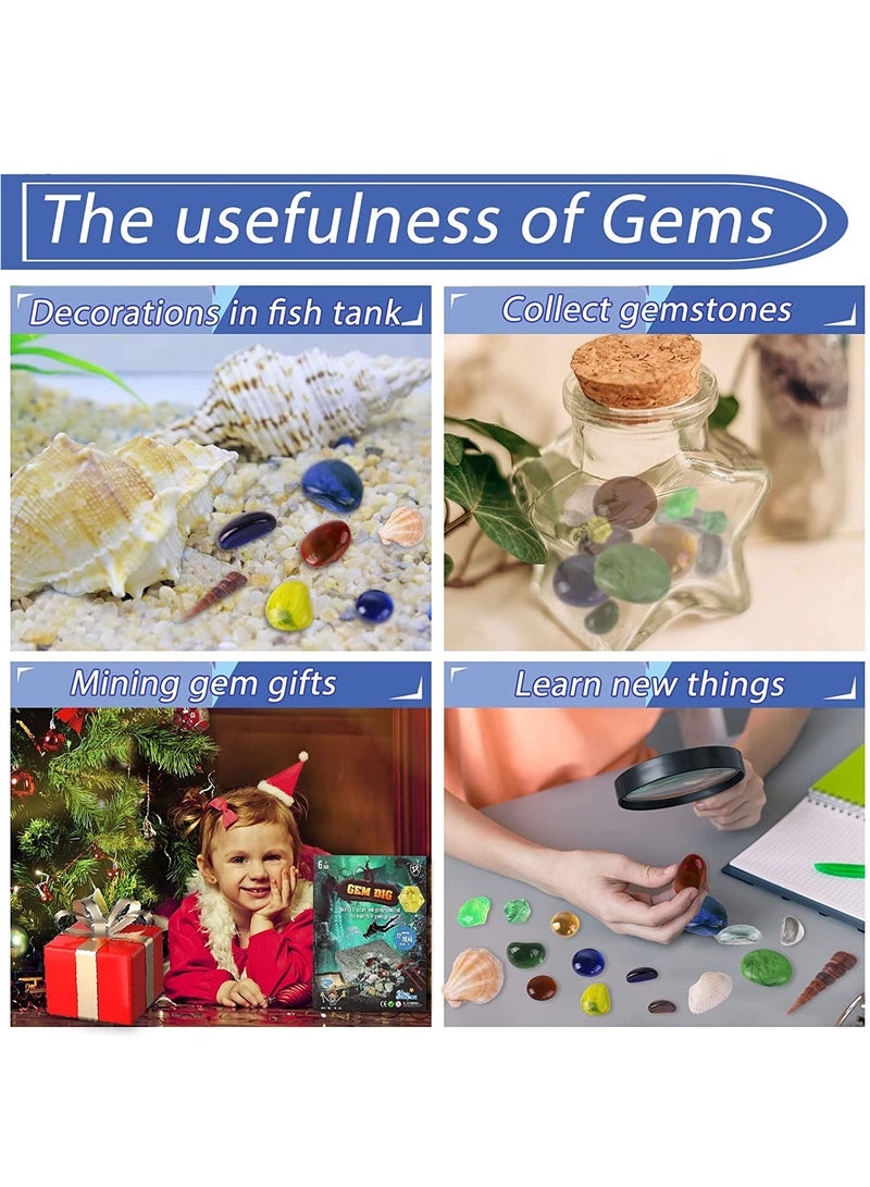 يو كيه آر مجموعة التعلم التعليمية UKR Gems Dig 17 لعلوم الأحجار الكريمة والعلوم الجذعية - مجموعة استكشاف علم الحفريات والآثار للأطفال - Image 2