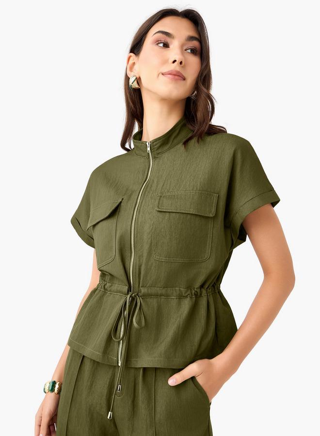 Splash FAV Drawstring Shirt with Extended Sleeves - Image 1