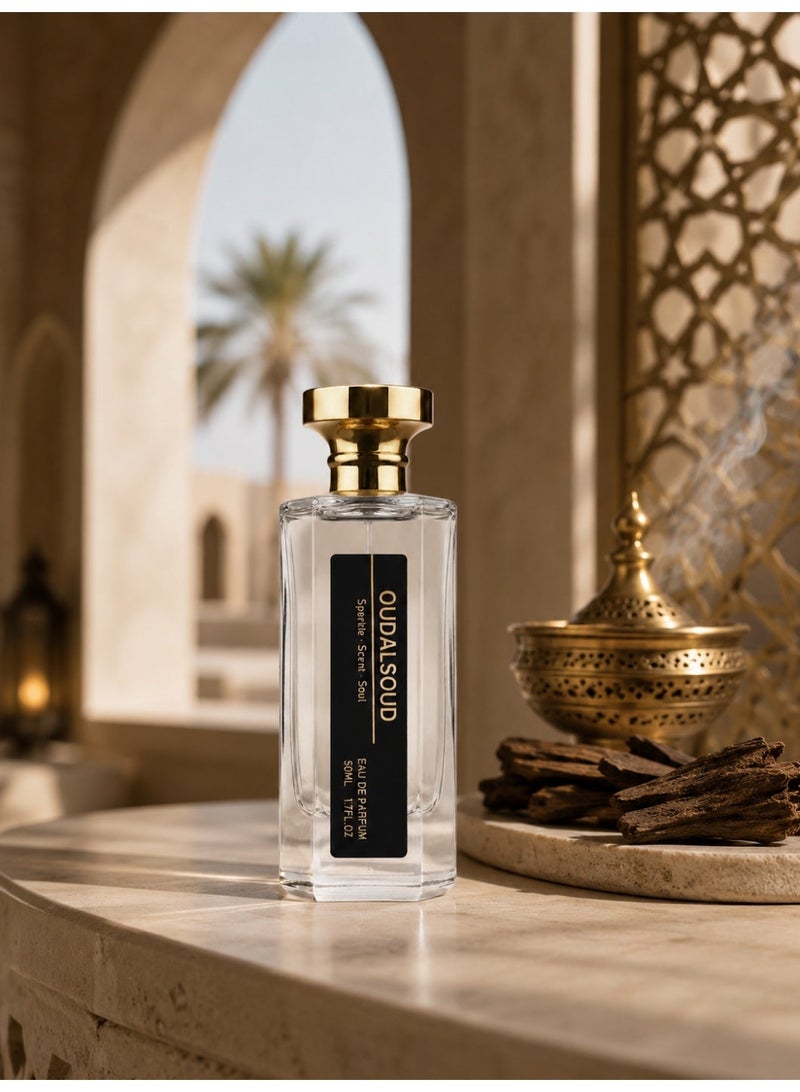 أود أل سعود عطر "Amber Oud Musk" (أو دو بارفان) 50 مل / تركيز عطري 25% / عطر زهري فاكهي للرجال والنساء / هدية مثالية لرمضان وعيد الحب - Image 2