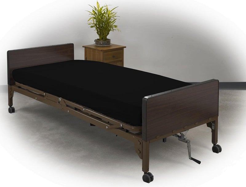 DESTINY CRESCENT BED ورقة السرير المستشفى المجهزة توأم 36 "36" "x80" "x10" "لينة ومريحة بنسبة 100 ٪ Twin XL بواسطة Crescent Bedding (Twin XL Black) - Image 4