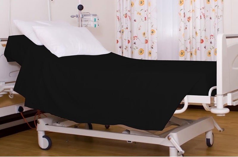 DESTINY CRESCENT BED ورقة السرير المستشفى المجهزة توأم 36 "36" "x80" "x10" "لينة ومريحة بنسبة 100 ٪ Twin XL بواسطة Crescent Bedding (Twin XL Black) - Image 5