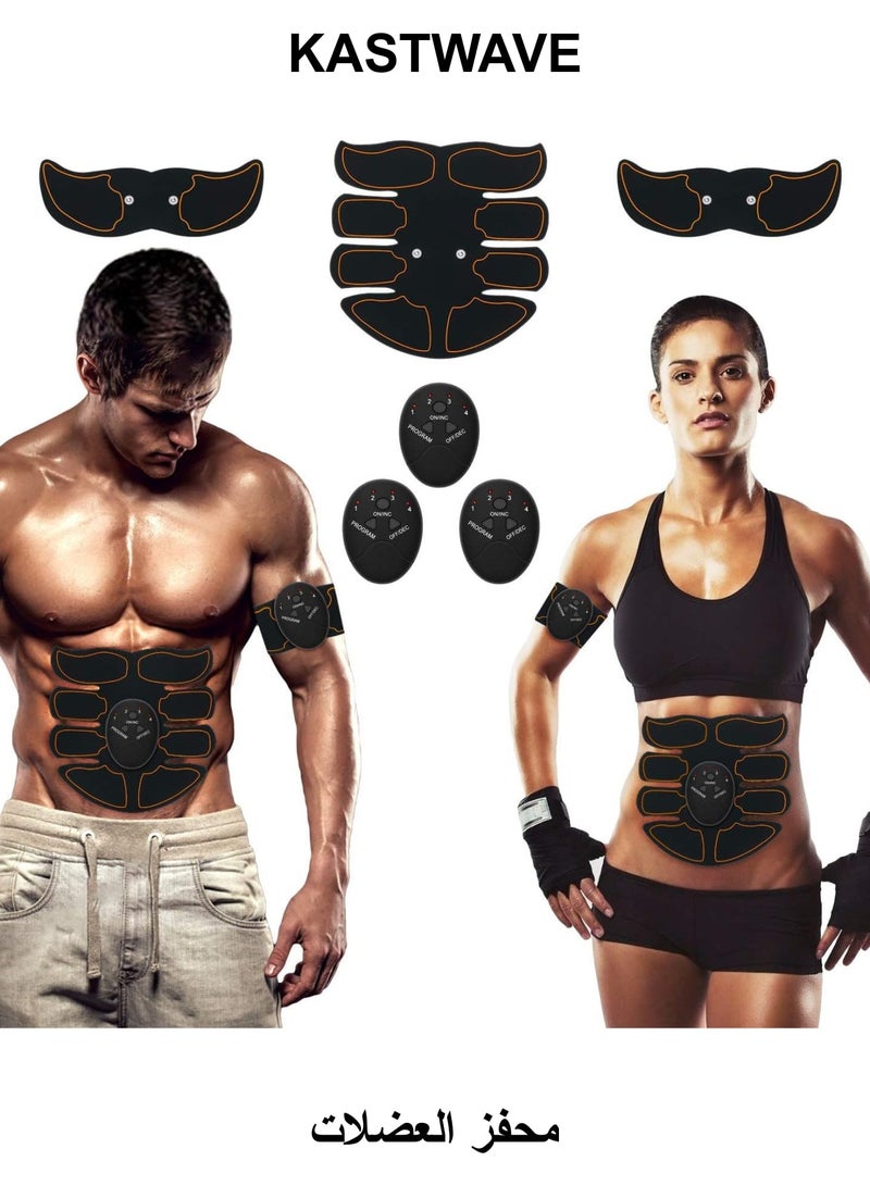 KASTWAVE EMS Training Device, Abdominal Muscle Trainer, Muscle Stimulator Abdominal Trainer, Portable Muscle Stimulator, for Abdomen, Arm, Leg Fitness Training Gear - Image 1