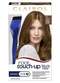 CLAIROL Root Touch-Up by Nice'n Easy Permanent Hair Dye, 6G Light Golden Brown Hair Color  - Image 1
