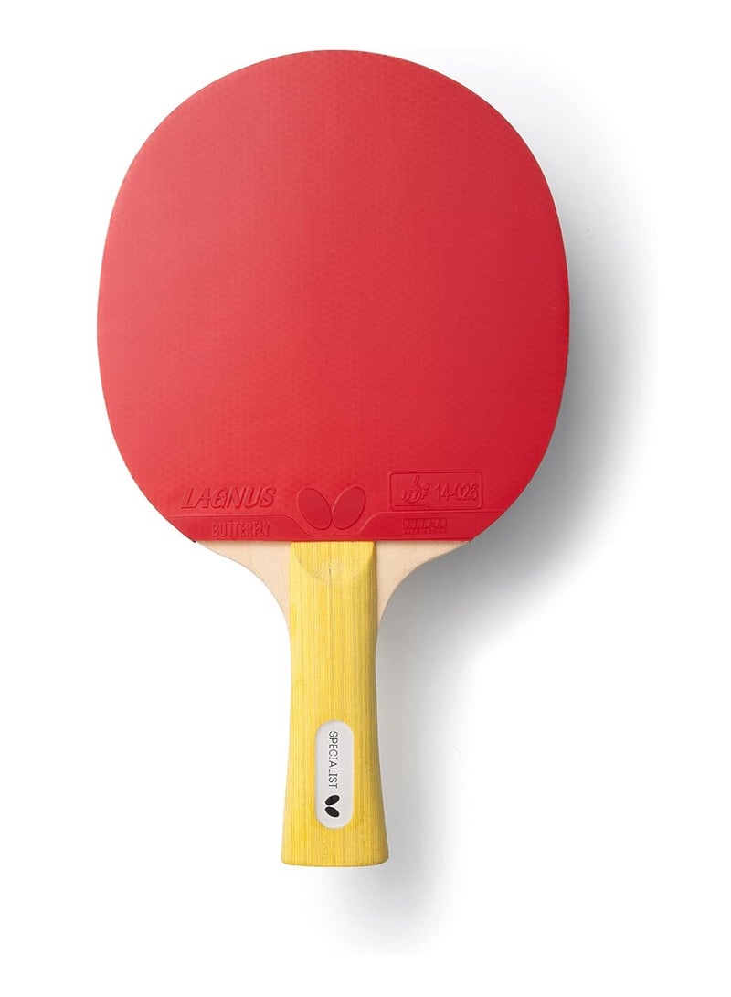 Butterfly Specialist FL Table Tennis Racket (Black/Red) 44906901008883 - Image 2