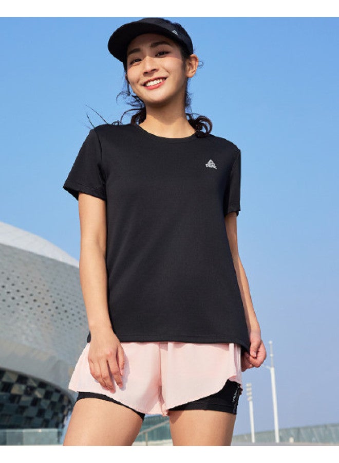 PEAK Round Neck Short Sleeve T-Shirt - Breezy Spring/Summer Lightweight Breathable Outdoor Running Sports Top For Women - Image 1
