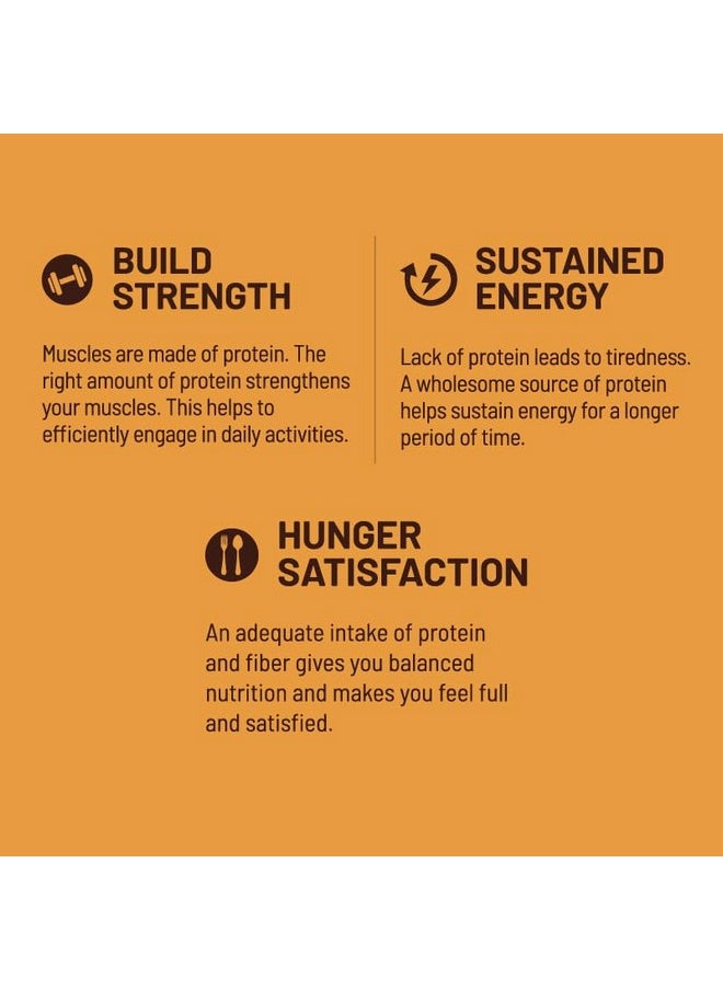 RiteBite Max Protein 10G Daily Salt & Caramel Protein Bars Pack Of 6, Fiber, Vitamins & Minerals, No Preservatives, 100% Veg, No Added Sugar,350 Grams  - Image 4