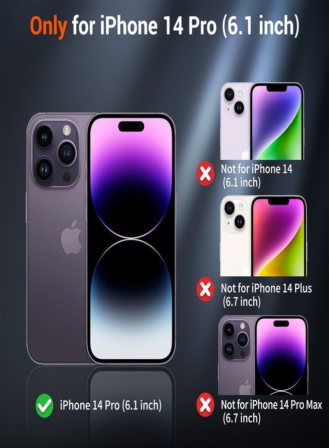 استلق جراب SUPFINE المغناطيسي لهاتف iPhone 14 Pro (متوافق مع MagSafe) (حماية فائقة ضد السقوط بمعايير عسكرية) غطاء هاتف رفيع وشفاف غير لامع مقاوم للصدمات، أزرق بنفسجي - Image 2