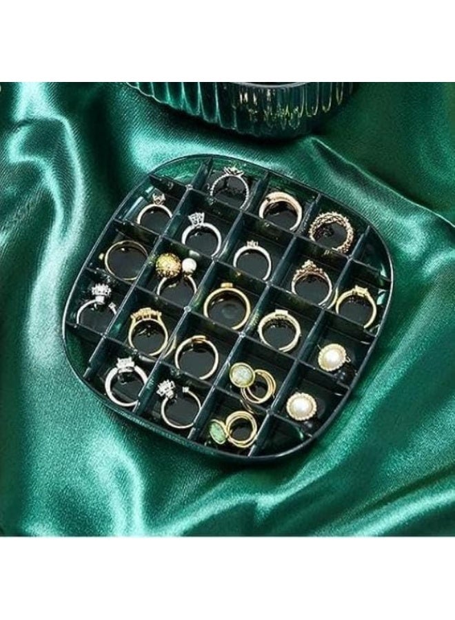Portable Acrylic Small Jewelry Box Jewelry Ring Organizer Box Gift Box for Girls and Women. - Image 2