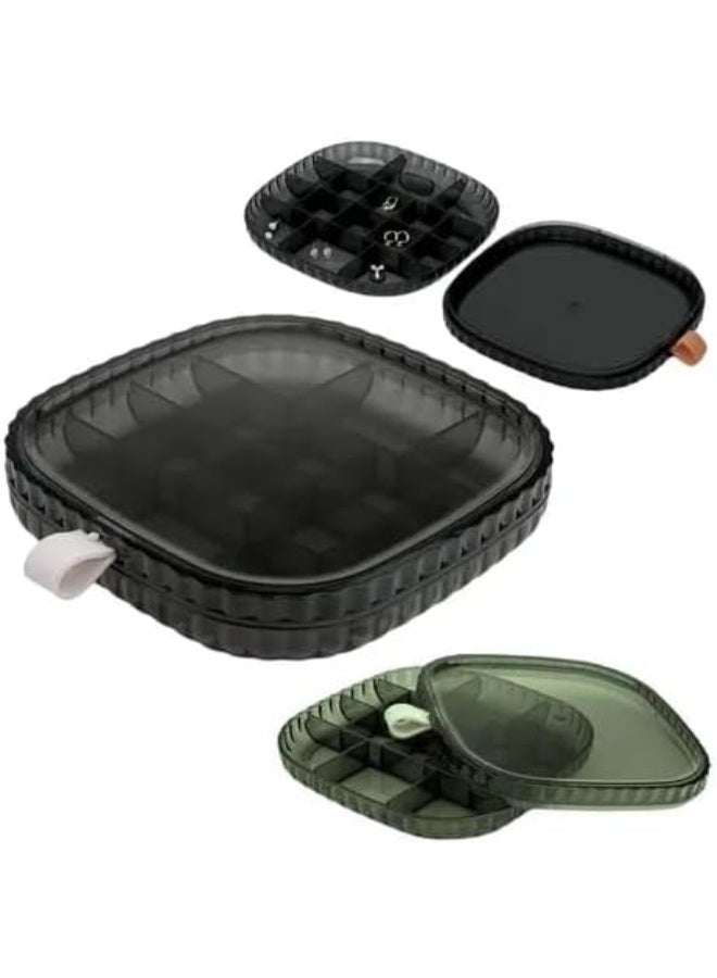 Portable Acrylic Small Jewelry Box Jewelry Ring Organizer Box Gift Box for Girls and Women. - Image 4