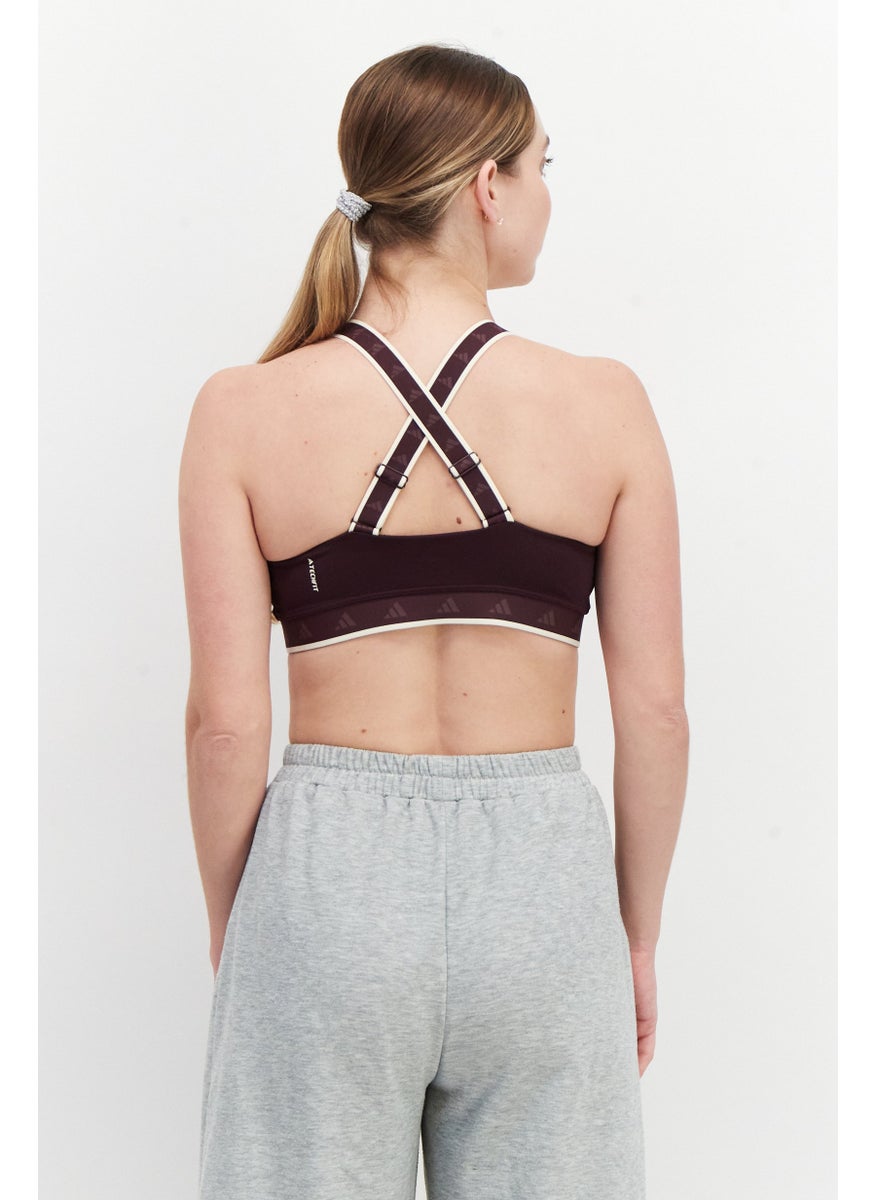 Adidas Women Padded Sports Bra, Mauve  - Image 4