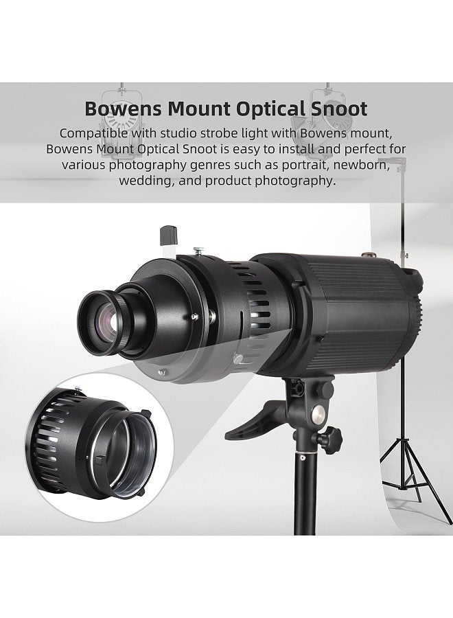 Bowens Mount Optical Snoot Conical Focalize Condenser Art Special Effects Shaped Beam Light Cylinder  - Image 5