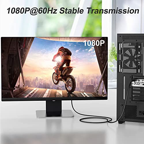 SHULIANCABLE Displayport to VGA Cable, DisplayPort to VGA Adapter DP to VGA Cable Male to Male Gold-Plated for Computer, Laptop, PC, Monitor, TV, Projector (10 Feet) - Image 4