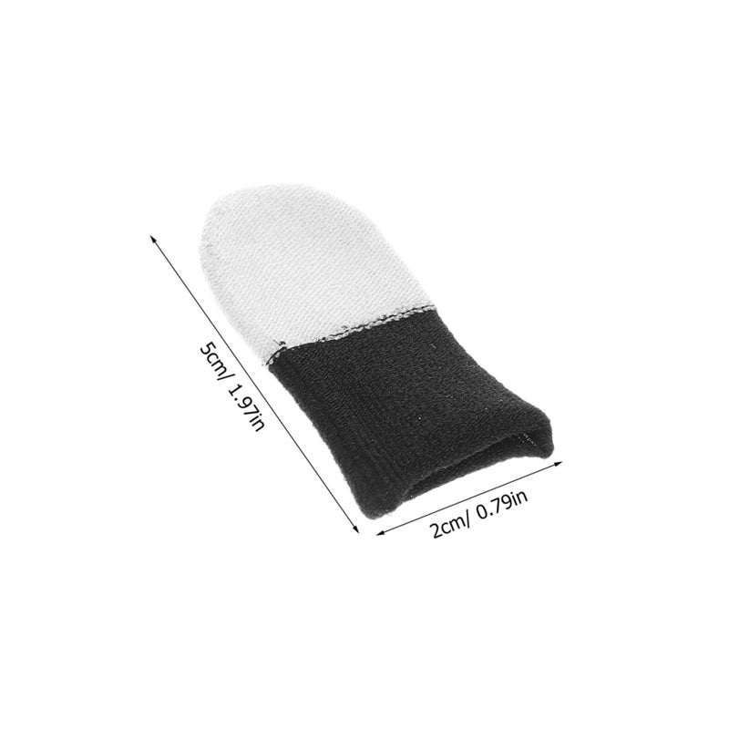 Ultra Thin Touchscreen Gaming Finger Sleeves 20pcs Black Sweat Resistant For Mobile Phones - Image 3