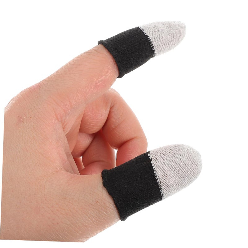 Ultra Thin Touchscreen Gaming Finger Sleeves 20pcs Black Sweat Resistant For Mobile Phones - Image 5