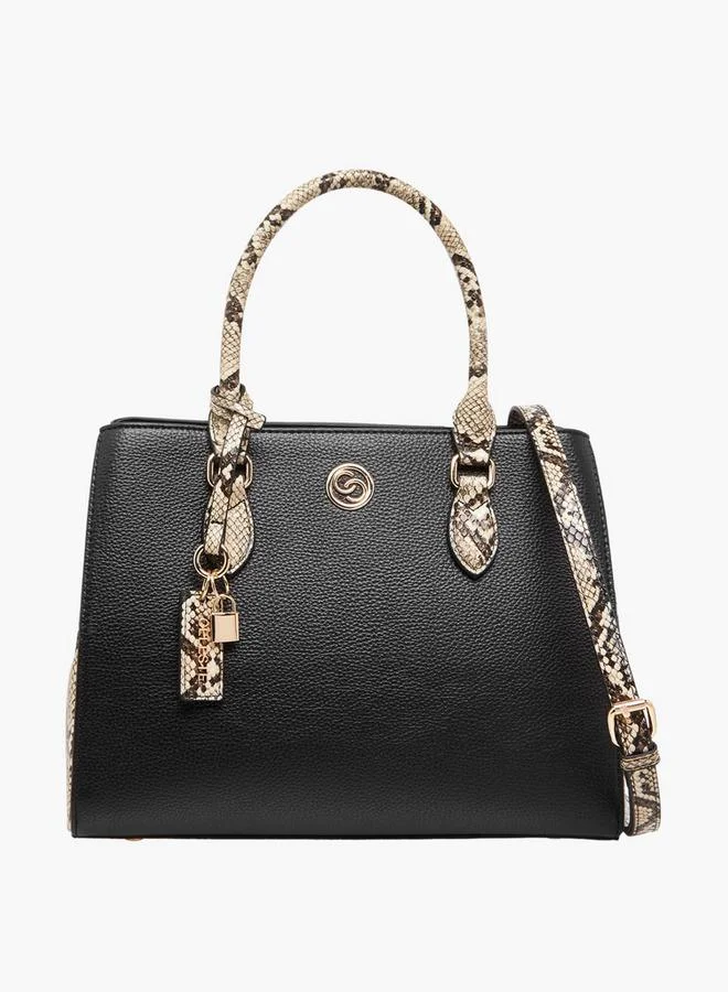 Celeste Animal Print Tote Bag with Detachable Strap