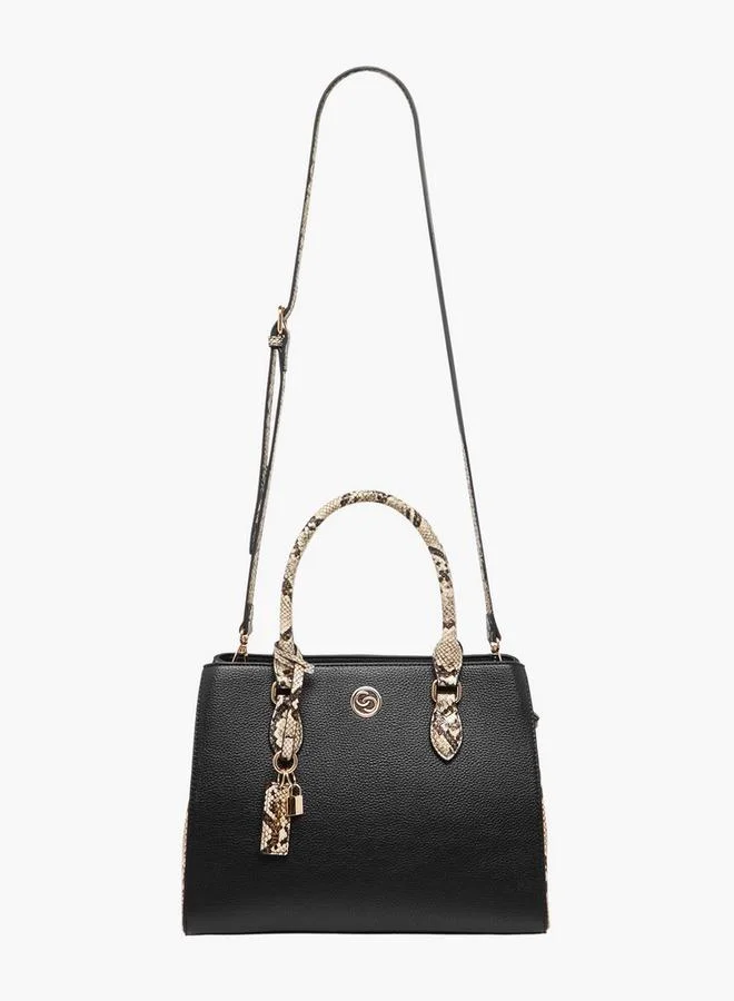 Celeste Animal Print Tote Bag with Detachable Strap