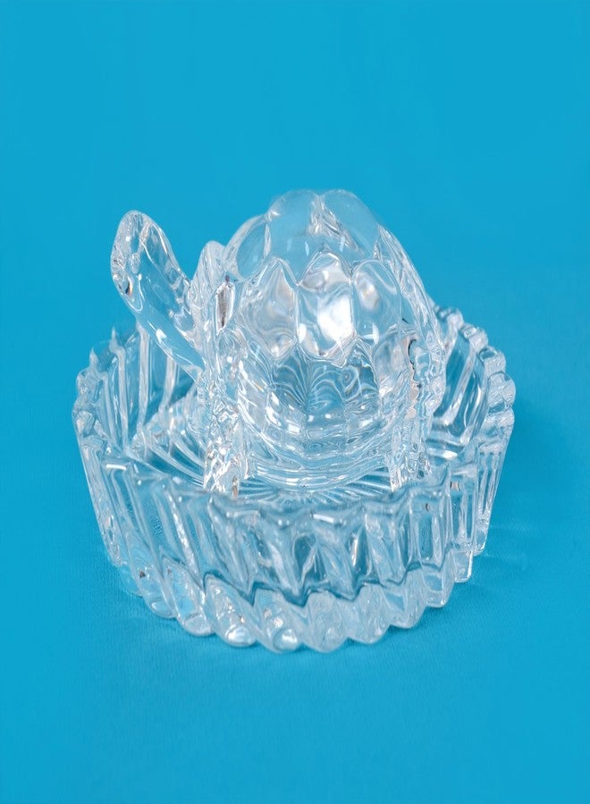 Feng Shui Crystal Turtle with Plate for Good Luck, Health & Wealth, 11cm - Image 5