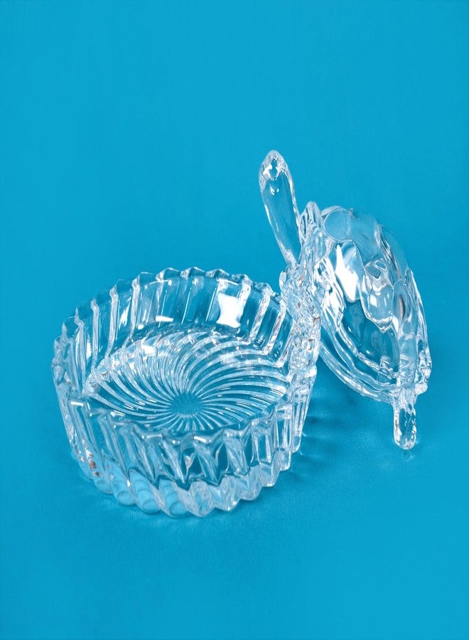 Feng Shui Crystal Turtle with Plate for Good Luck, Health & Wealth, 11cm - Image 1