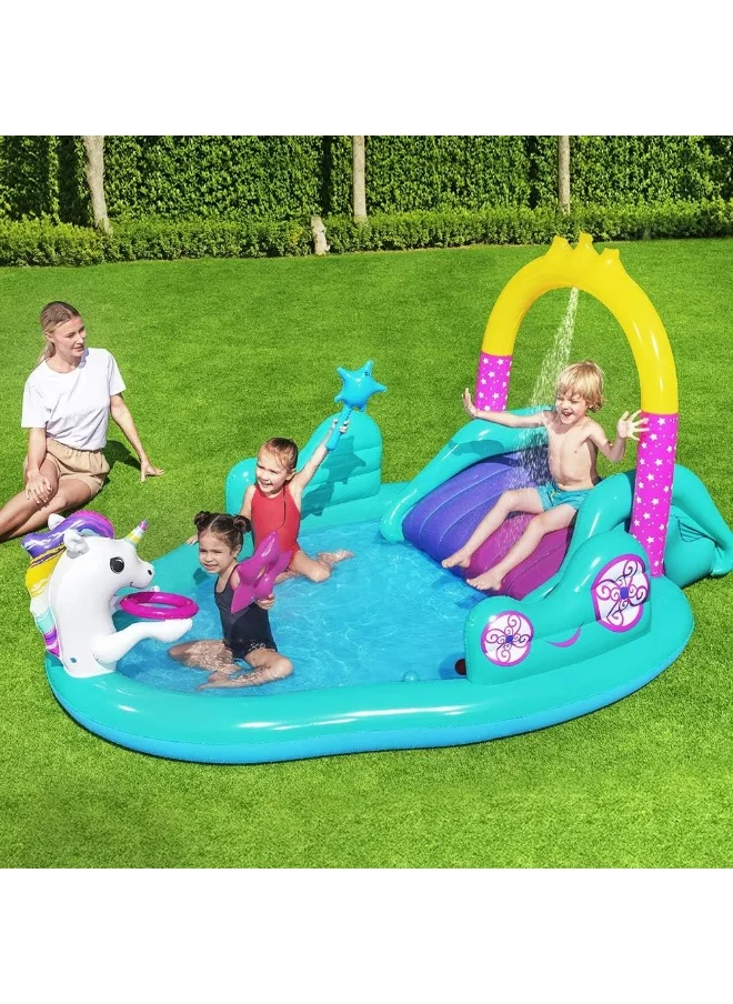 Bestway 9' X 6'6" X 54" Magical Unicorn Carriage Play Center