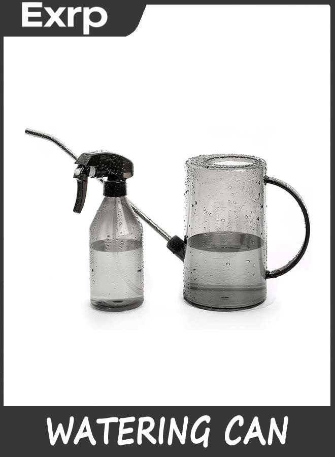 Exrp Watering Can Indoor, Small Watering Cans for House Plants, Succulents and Flowers, Long Spout, 1 Liter, with Bonus Plant Mister Spray Bottle - Image 1