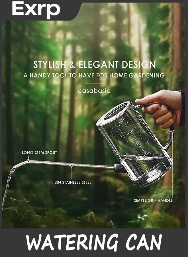Exrp Watering Can Indoor, Small Watering Cans for House Plants, Succulents and Flowers, Long Spout, 1 Liter, with Bonus Plant Mister Spray Bottle - Image 3