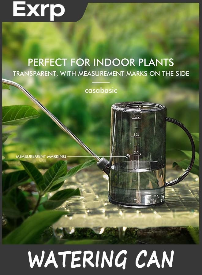 Exrp Watering Can Indoor, Small Watering Cans for House Plants, Succulents and Flowers, Long Spout, 1 Liter, with Bonus Plant Mister Spray Bottle - Image 4