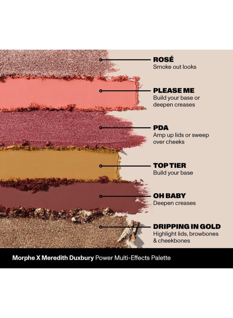 مورفي باليت ظلال عيون إكس ميريديث دوكسبوري باور متعددة التأثيرات من مورفي Morphe X Meredith Duxbury Power Multi-Effects Palette - Image 2