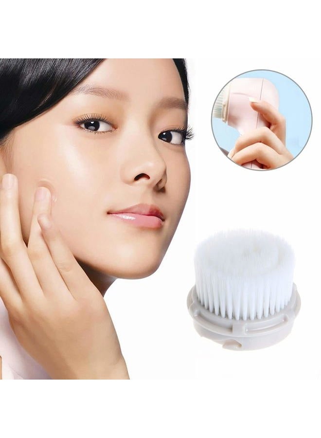 CONVELIFE Facial Cleansing Brush Head Replacement, Facial Cleansing Brush Head, Exfoliator Facial Brush Heads, for Acne Prone, Clogged and Enlarged Pores Sensitive Skins (Luxe Cashmere/4Pack) - Image 4