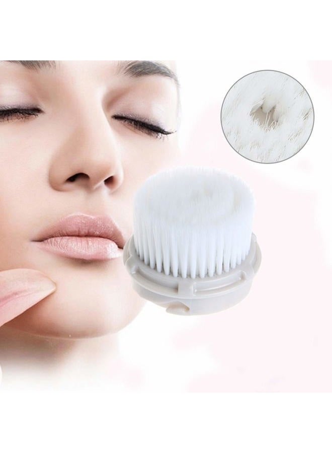 CONVELIFE Facial Cleansing Brush Head Replacement, Facial Cleansing Brush Head, Exfoliator Facial Brush Heads, for Acne Prone, Clogged and Enlarged Pores Sensitive Skins (Luxe Cashmere/4Pack) - Image 3