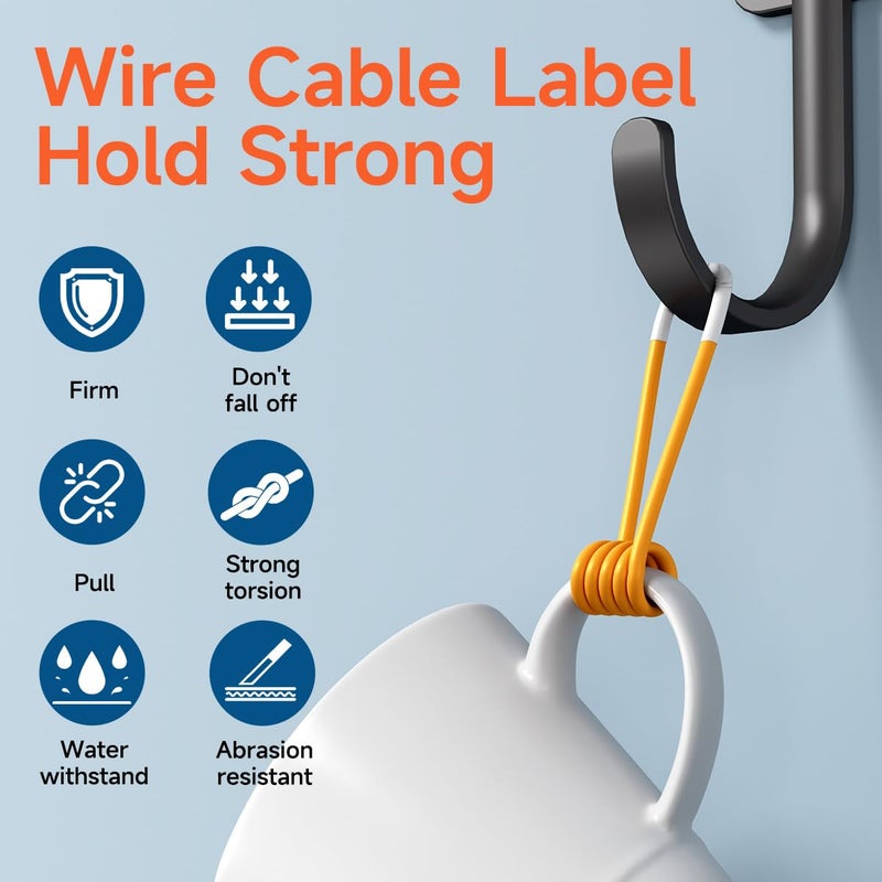 Labelife Compatible with DYMO Rhino 5200 Heat Shrink Labels 3/4 18057 A18057 White Heat Shrink Tubes Use for DYMO Rhino 4200 5000 6000 Rhinopro Industrial Label Maker, 3/4 "" x 4.9 ',5-Pack - Image 5