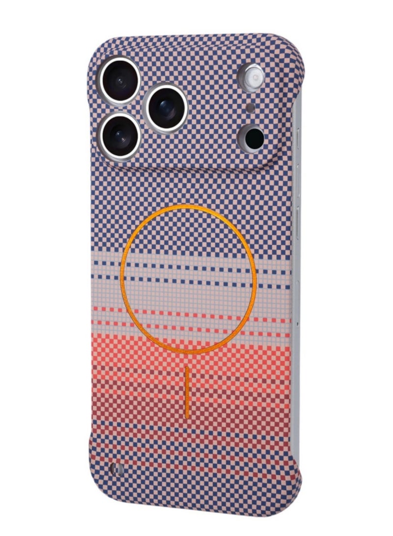 اووكاي جراب مغناطيسي لهاتف iPhone 17 Pro Max، متوافق مع MagSafe، غطاء بنمط ألياف الكربون، جراب هاتف مقاوم للصدمات بتصميم بسيط مقاوم للخدش لهاتف iPhone 17 Pro Max - Image 1