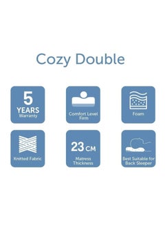 DANUBE HOME Cozy Double Medical Mattress 90X200X23 â€“ Firm Foam Mattress For Back Sleepers Comfortable Support Mattress Ideal For Single Bed Durable Foam Mattress For Better Sleep  - Image 4