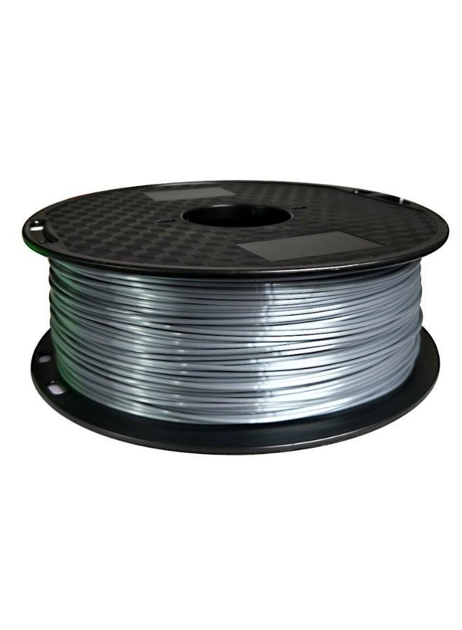 Silver Silk PLA 1.75mm Filament 1KG for 3D Printer, Shiny Metallic PLA Filament, Smooth Surface Finish, Easy Printing Material, Low Odor, High Precision Filament, FDM Compatible with Ender 3 V2 Bambu Lab Anycubic Kobra Elegoo Neptune Prusa i3 - Image 3
