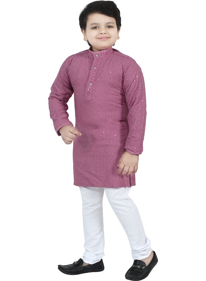 BT DEZINES طقم كورتا وبيجامة وردي للأولاد - Image 3