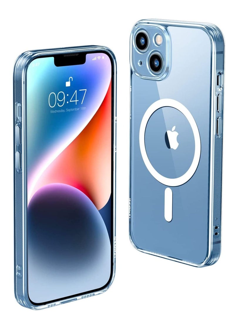 Generic iPhone 14 Plus Case with Magsafe Magnetic Wireless Charging Compatible Transparent Cover Clear  - Image 1